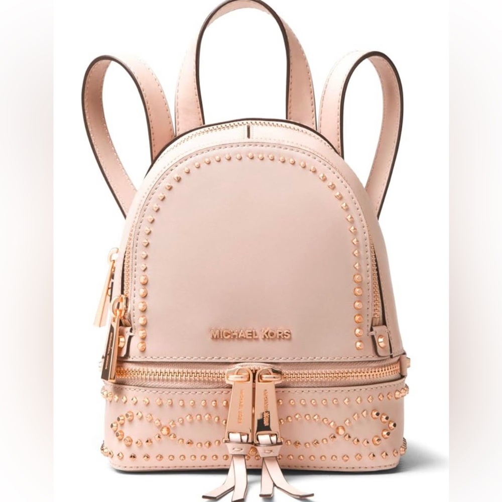 Michael Kors Pink Studded Backpack